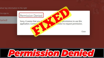 [SOLVED] Permission Denied (100% Working)