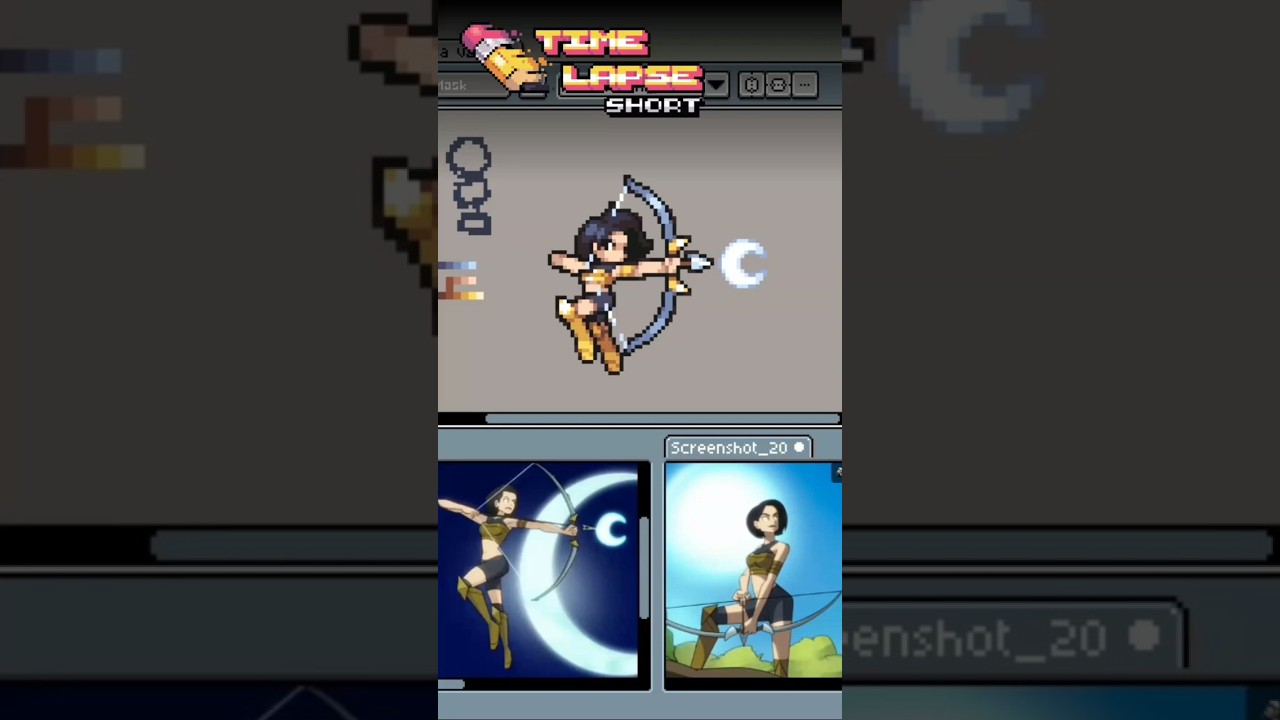 Dibujando PIXEL ART de ARTEMISA de 