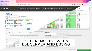 EBS-50 - Difference between ESL Server and EBS-50