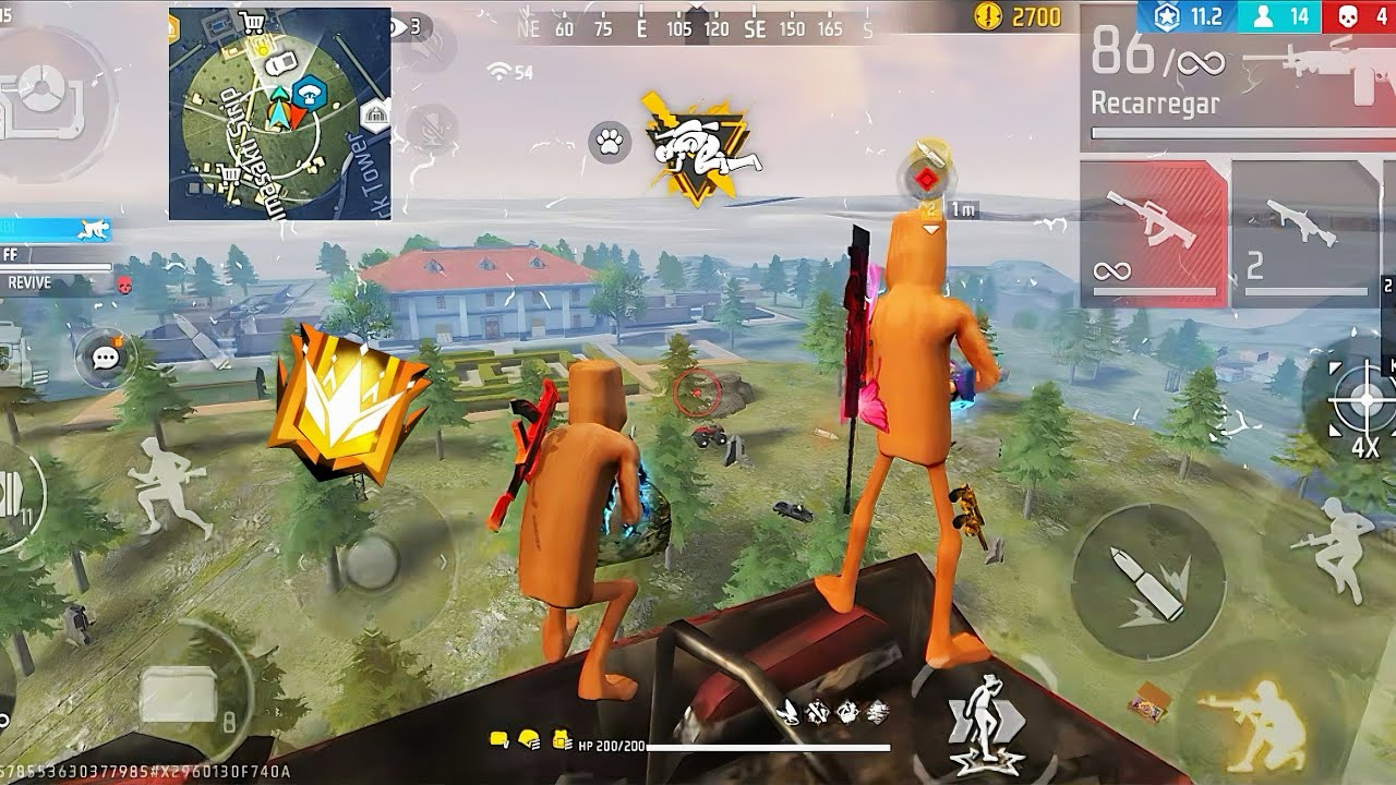 فري فاير إلعب بأسلوبك الرائع فوق السطوح كيلات سهلة 🔥 الغراند ماستر !! 