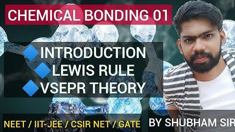 CHEMICAL BONDING (PART-1)  NEET/IITJEE/IITJAM/CSIR NET /GATE