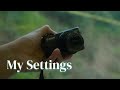 Camera Settings for the Canon G7xii