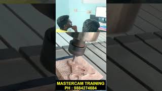 MASTERCAM TRAINING WITH LIVE MACHINE PRACTICAL - CNC MACHINE TRAINING #mastercamtraining #mastercam