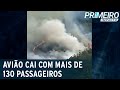 Avião com mais de 130 passageiros a bordo cai na China | Primeiro Impacto (21/03/22)