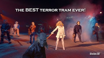 BEST Terror Tram EVER! 5 Iconic Movie Scare Zones in ONE | Universal Halloween Horror Nights 2025
