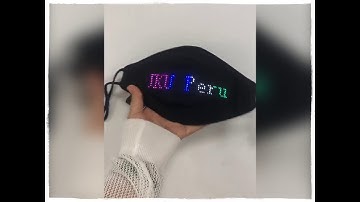 LED Mask Message Display Face Mask Bluetooth Programmable