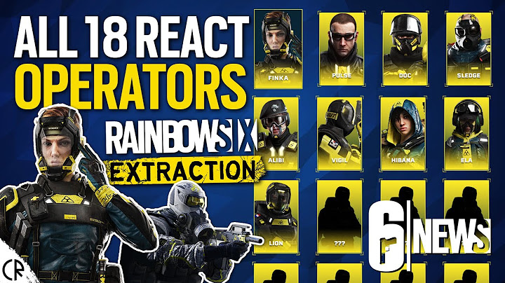 All 18 Operators in Rainbow Six Extraction - 6News