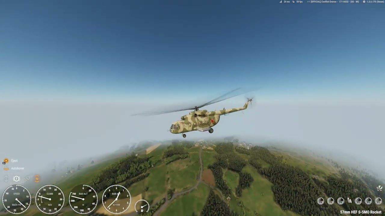 Arma Reforger - Mi-8 vs LAV + Huey