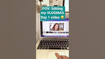 Editing VLOGMAS Day 1 in Canva 🎄#vlogmas2022