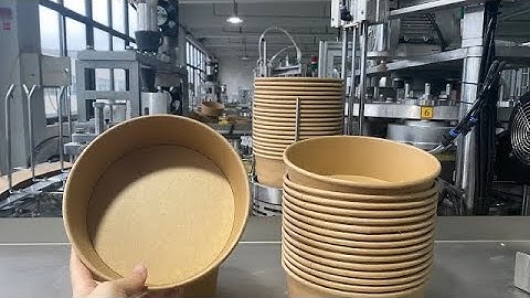 Salad Paper Bowl Machine Take away Food Bucket Ice Cream Bowl Machine Soup Paper Tubs Machine