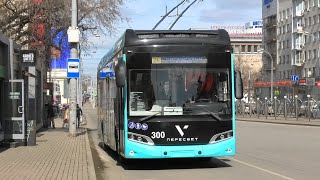 Троллейбус Екатеринбурга Volgabus-5270T «Пересвет» Борт. №300 Маршрут №26 На Ост. 