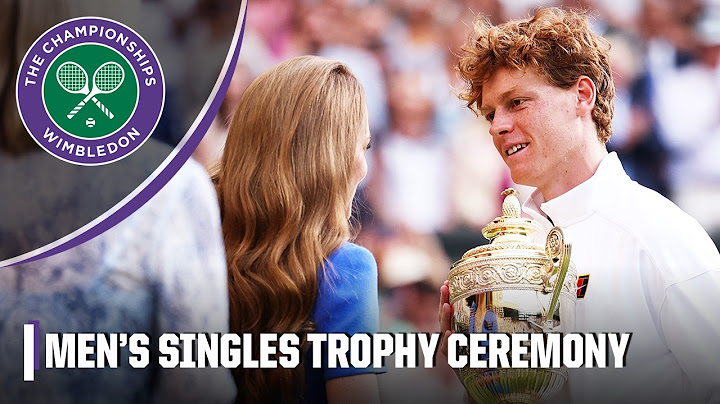 Kate Middleton presents Men's Singles trophies to Jannik Sinner & Carlos Alcaraz 🏆 | 2025 Wimbledon