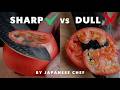 STOP Struggling with a Dull Knife ❌ How Sharp Can It Really Get Again? ✅ | Japanese Chef