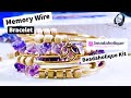 Beadaholique - Memory Wire Wrap Bracelet Kit | Amethyst Chip Beads and Wood Beads Project