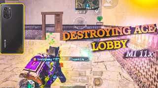 Destroying Ace Lobby❤️‍🔥 | MI 11X BGMI Gameplay | BGMI 🔱