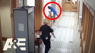 Court Cam: Man HOPS OFF BALCONY to Escape Family Court Arrest | A\&E