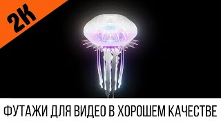 Футаж 2K: Медуза - Рекламная Вывеска В Стиле Киберпанк #12 | Футажи В 2К Разрешении