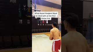What Asian hoopers have to deal with at the free throw line 