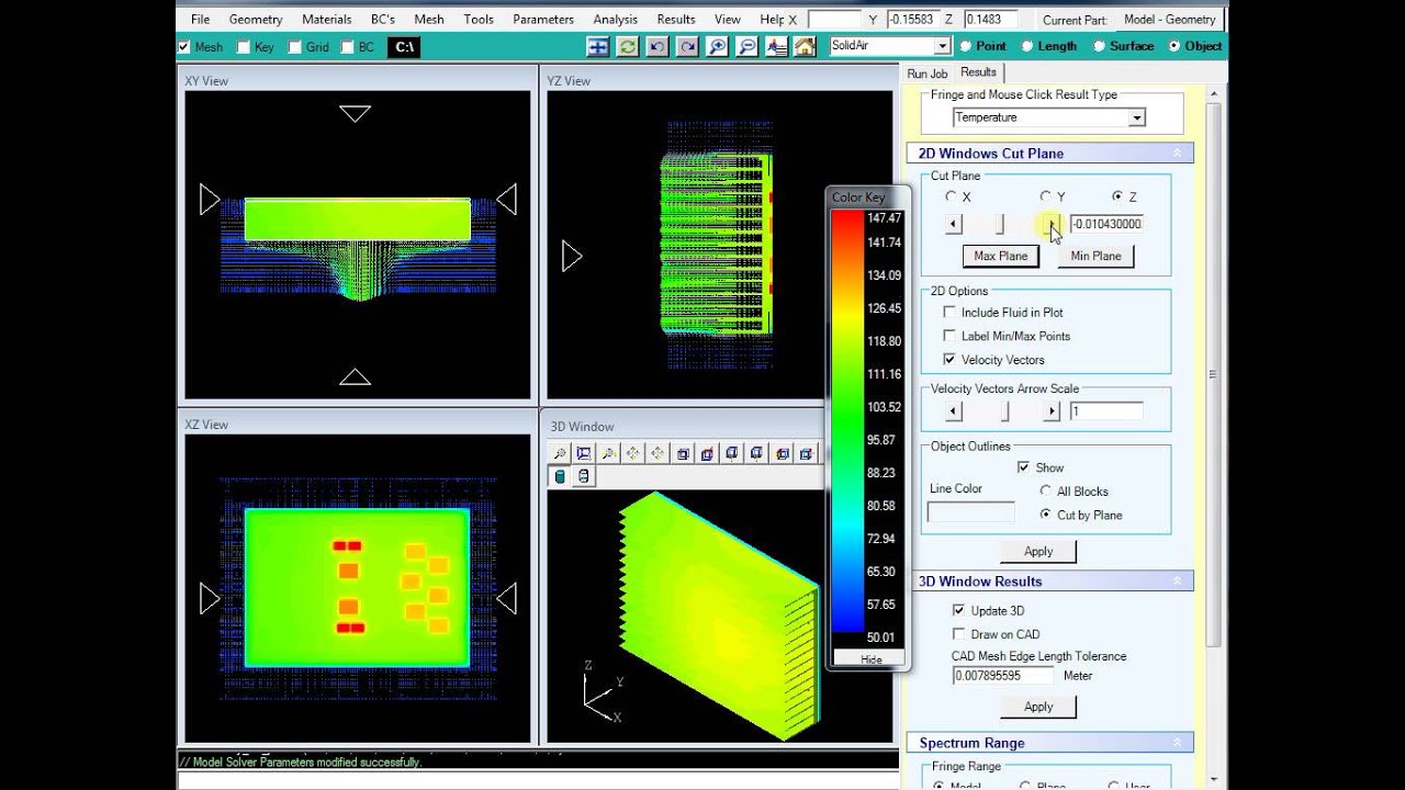 ElectroFlo Heat Sink & PCB (3 of 4) - Model Check, Run Analysis, View Results