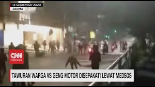 Tawuran Warga Vs Geng Motor Disepakati Lewat Medsos