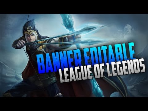 Plantilla Banner Editable League Of Legends Photoshop
