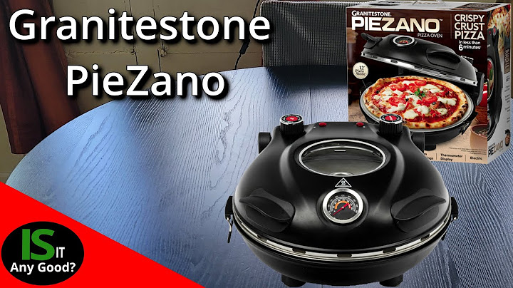 Granitestone PieZano Crispy Crust Pizza Oven Test and Review!!!