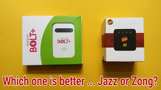 Unboxing Zong and Jazz wi-fi device and review