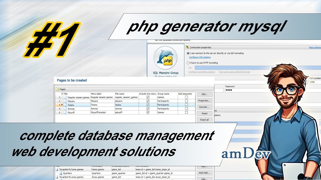 amdev php generator mysql 01 كبسولة - YouTube