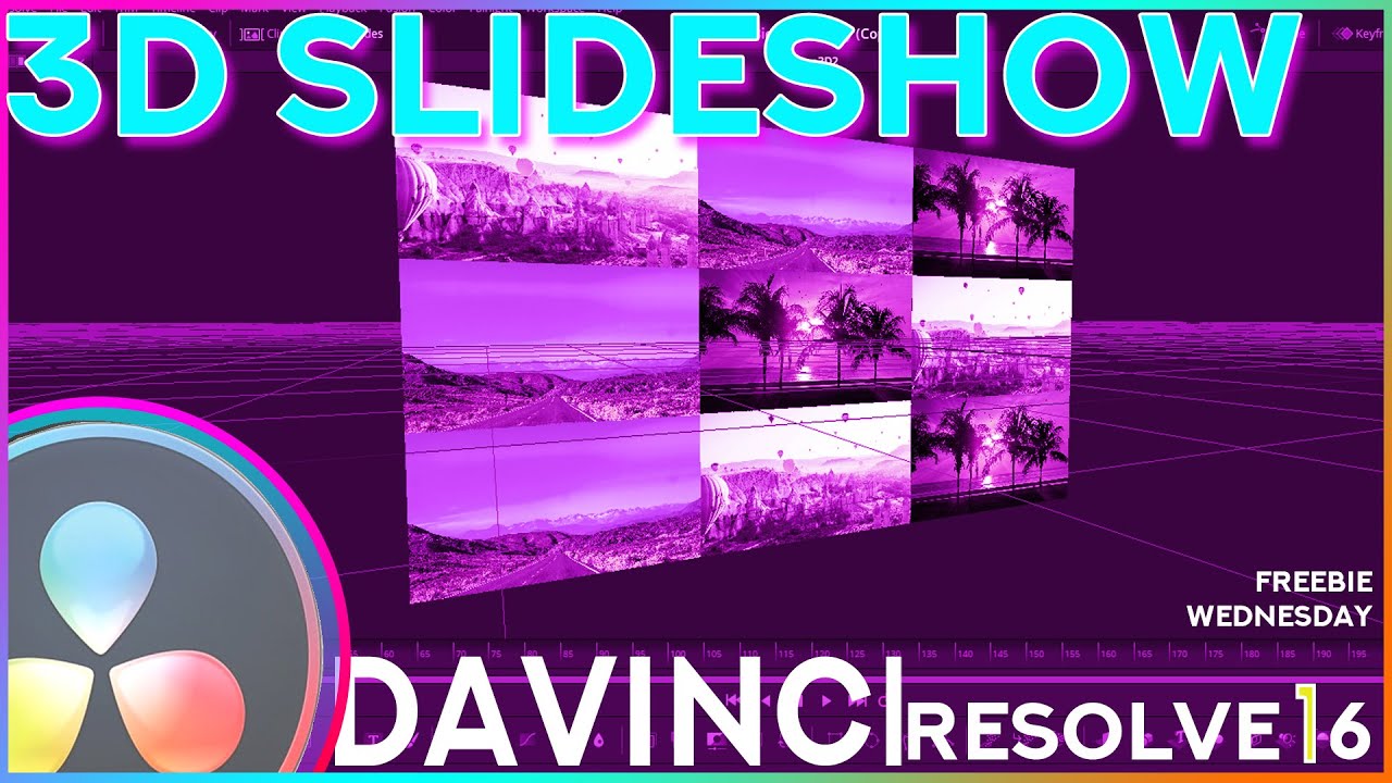 3d Slideshow Template For Davinci Resolve 16 YouTube