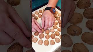 Transforming Nature: Watch How Nut Shells And Epoxy Become A Timepiece #Shorts