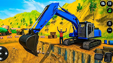 🚧 JCB Construction Simulator Gameplay 2025 | Road & Site Work | Android Gameplay