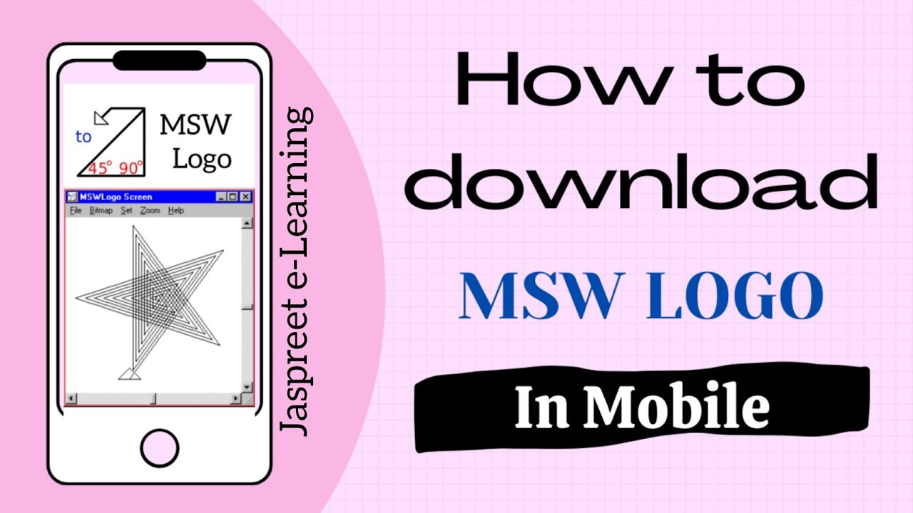 How to download MSW LOGO in mobile | logo programming | starting ...