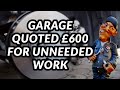 £600 of unnecessary work suggested by Halfords Autocentre