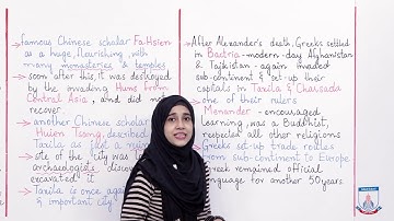 Class 6 - Social Studies - Chapter 19 - Lecture 1 Gandhara and Taxila - Allied Schools