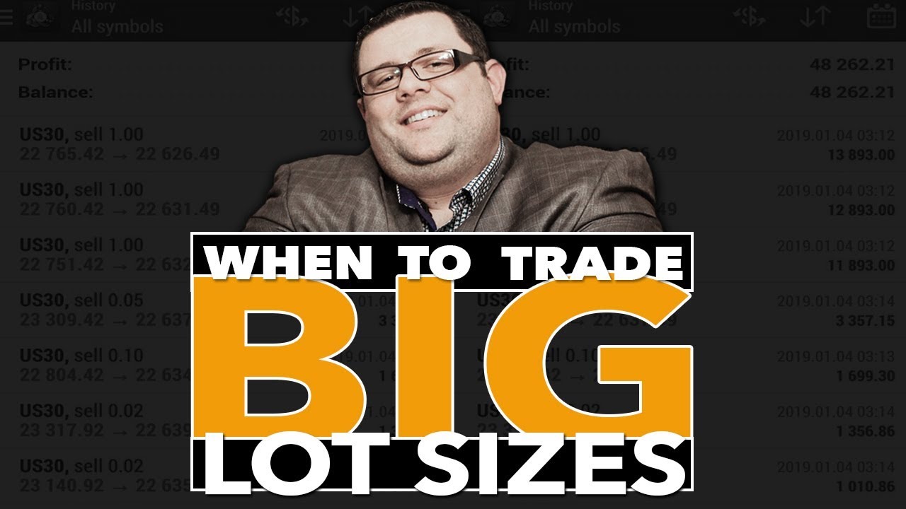 When To Trade Big Lot Sizes In Forex