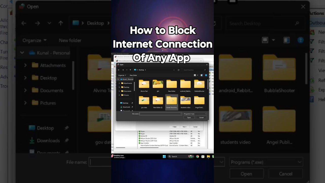 How to Block Internet Connection Of Any App in Windows 