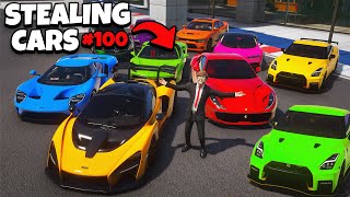 I Stole 100 Cars in GTA 5 RP..