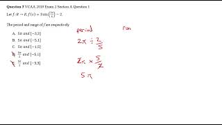 Vcaa 2019 Exam 2 Section A Question 1