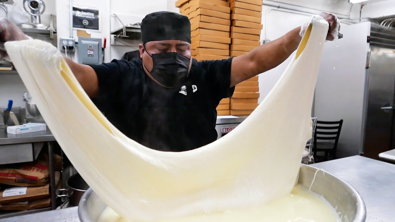 Нью-Йорк еда - Сыр Буррата пицца Куинс Америка