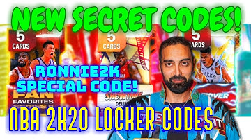 NBA LOCKER CODES 2K RONNIE2K SPECIAL CODE NBA 2K20 Locker Codes
