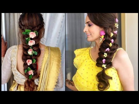 Best bridal hairstyle ideas- Half up & Half down bridal hairstyle