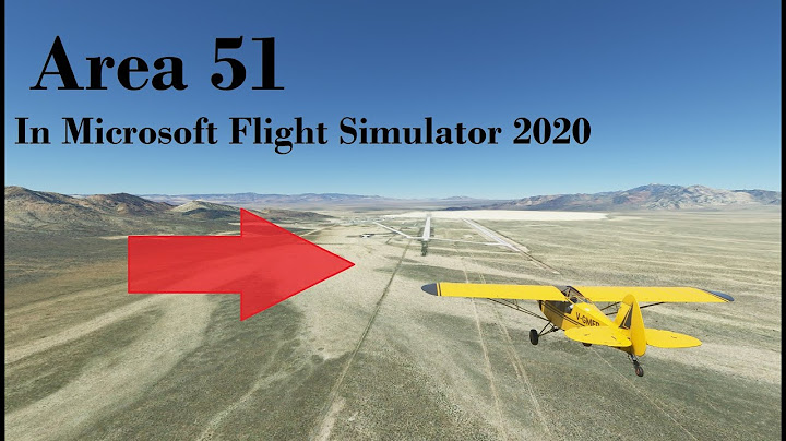 Landing and exploring Area 51 in Microsoft Flight Simulator 2020