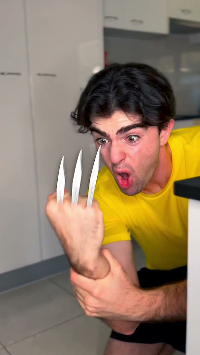 POV: Bro Thinks He’s Wolverine 💀😭 #wolverine #superheroes #shorts