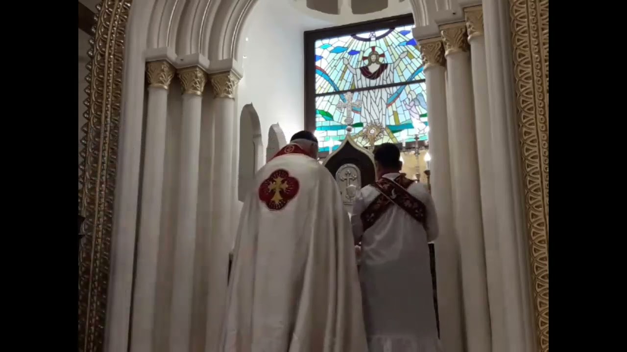 28/7/2024 قداس الاحد صباحا . احتفل به الاب القس جورج كلور و بحضور الخوري شكري توما