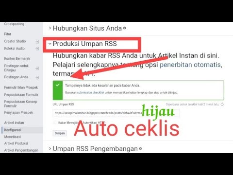 Artikel instan | Cara Membuat Umpan Rss Agar Valid