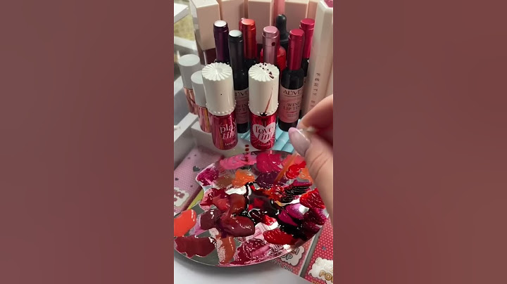 MIXING ALL MY LIP STAINS!