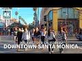 [4K] Walking Downtown Santa Monica - 3rd Street Promenade(November 2018), Los Angeles, California