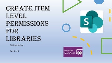 Setting Up Item Level Permissions for Library Step by Step Part 2