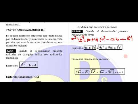 Racionalización teoría completa