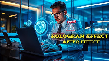 How To Creat Hologram Effect In After Effect // ADVANCED 3D HOLOGRAM - After Effects VFX Tutorial